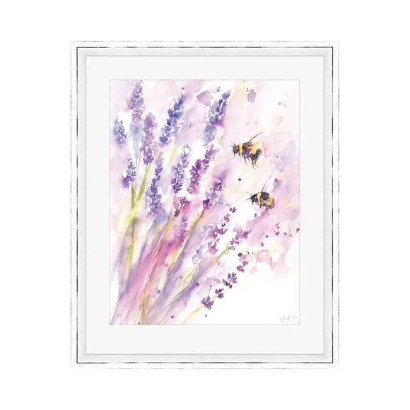 The Art Group Bees & Lavander Framed Print 2
