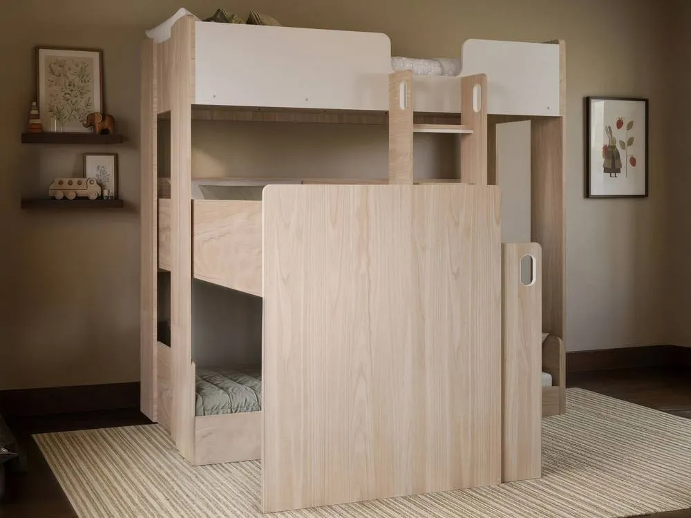 Flair Bode Triple Sleeper Bed in Light Oak 3