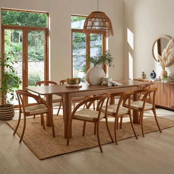 Reeva Extendable 6 to 8 Seater Rectangular Dining Table 6