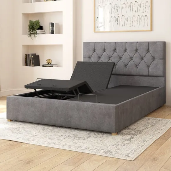 Olivier Plush Velvet Adjustable Bed 3