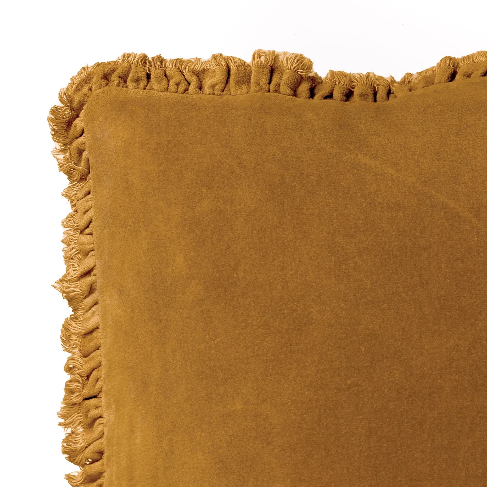 Yard Bertie 100% Cotton Velvet Cushion in Yellow 5