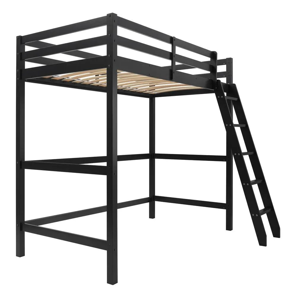 Nöa and Nani Thomas High Sleeper Cabin Bed in Anthracite in Grey 6