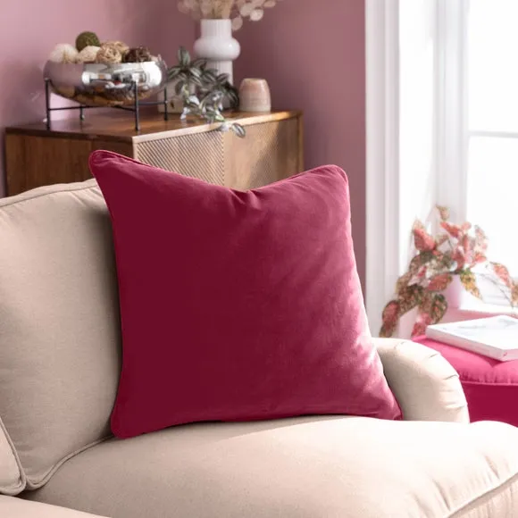 Clara Cotton Velvet Square Cushion