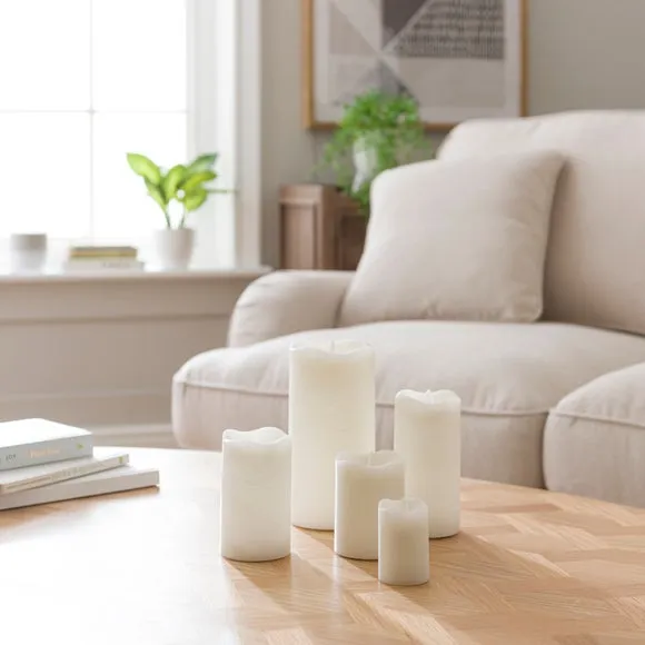 LED Blow Out Pillar Candle 4