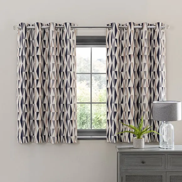 Elements Triangles Eyelet Curtains 5