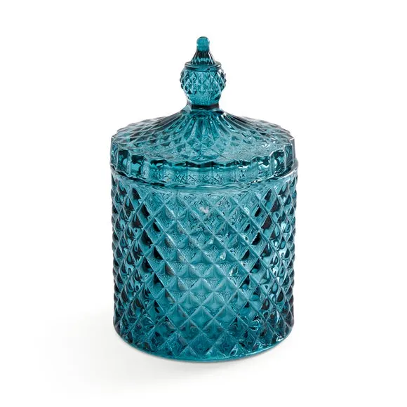 Sophie Robinson Diamond Cut Glass Trinket Jar 3
