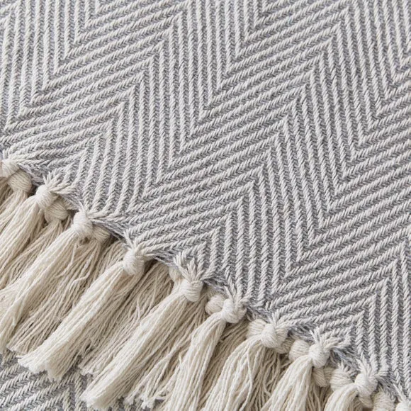 Jenson Herringbone Throw Blanket 2