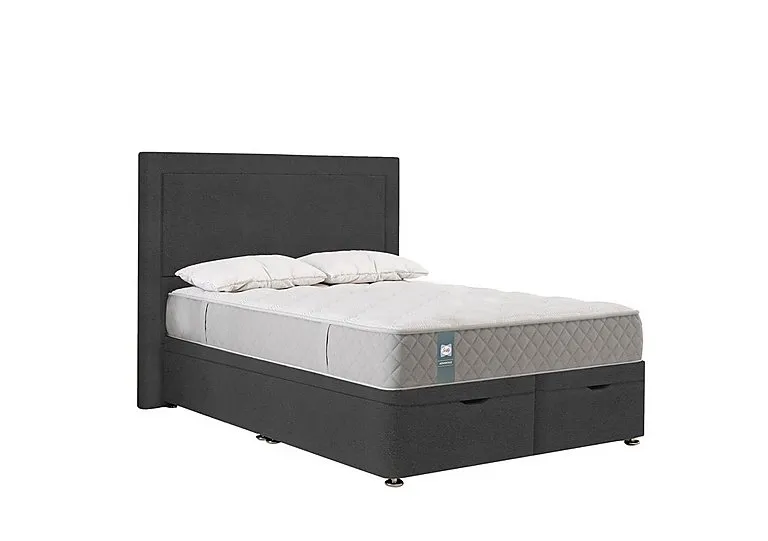 Claremont Ottoman Soft Divan Set - Super King - Tweed Sable