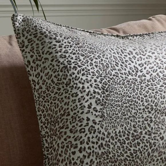 Luxe Leopard Jacquard Square Cushion 2