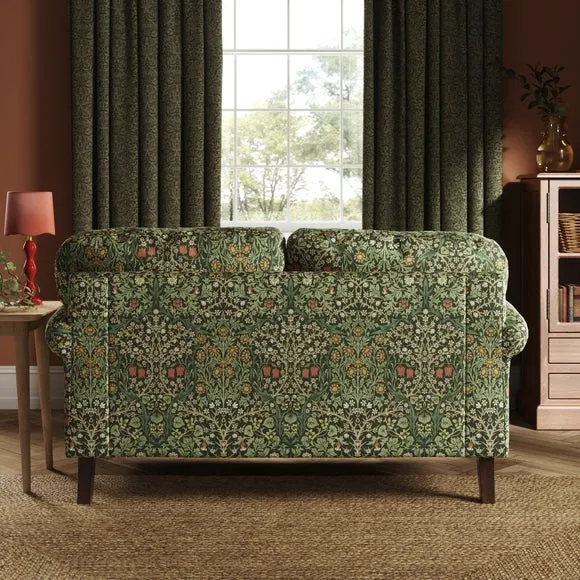 Jolene William Morris Blackthorn Print Velvet 2 Seater Sofa 2