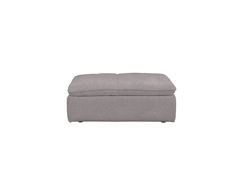 Starlight Express Fabric Storage Chair Footstool - R27 Pewter