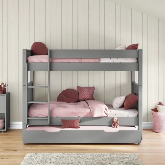 Classic Bunk Bed With Open Trundle 2