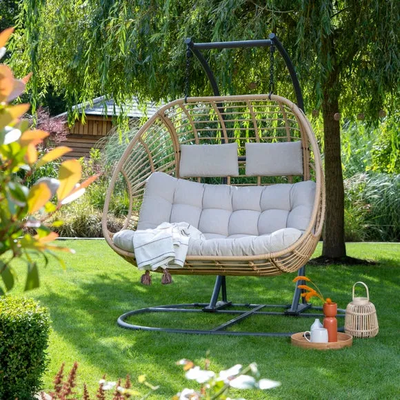Singapore Rattan Double Egg Chair