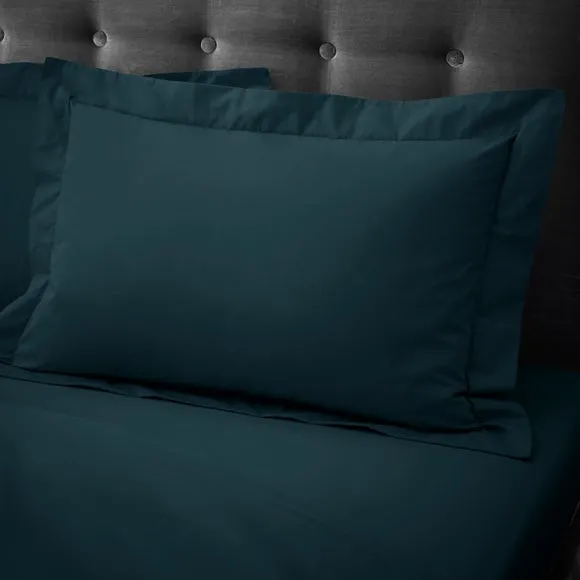 Hotel 230 Thread Count Crisp 100% Cotton Percale Oxford Pillowcase 1