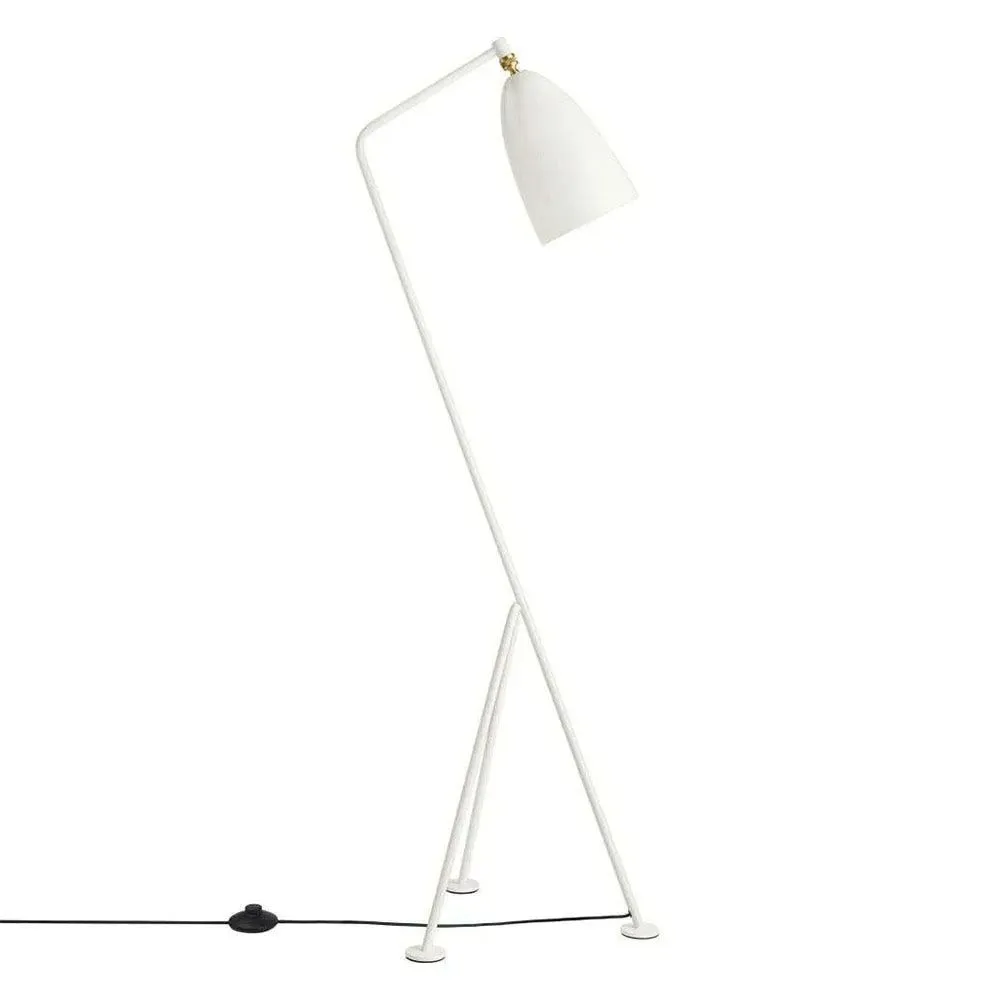 Gubi Gräshoppa Floor Lamp Glossy Alabaster White 2