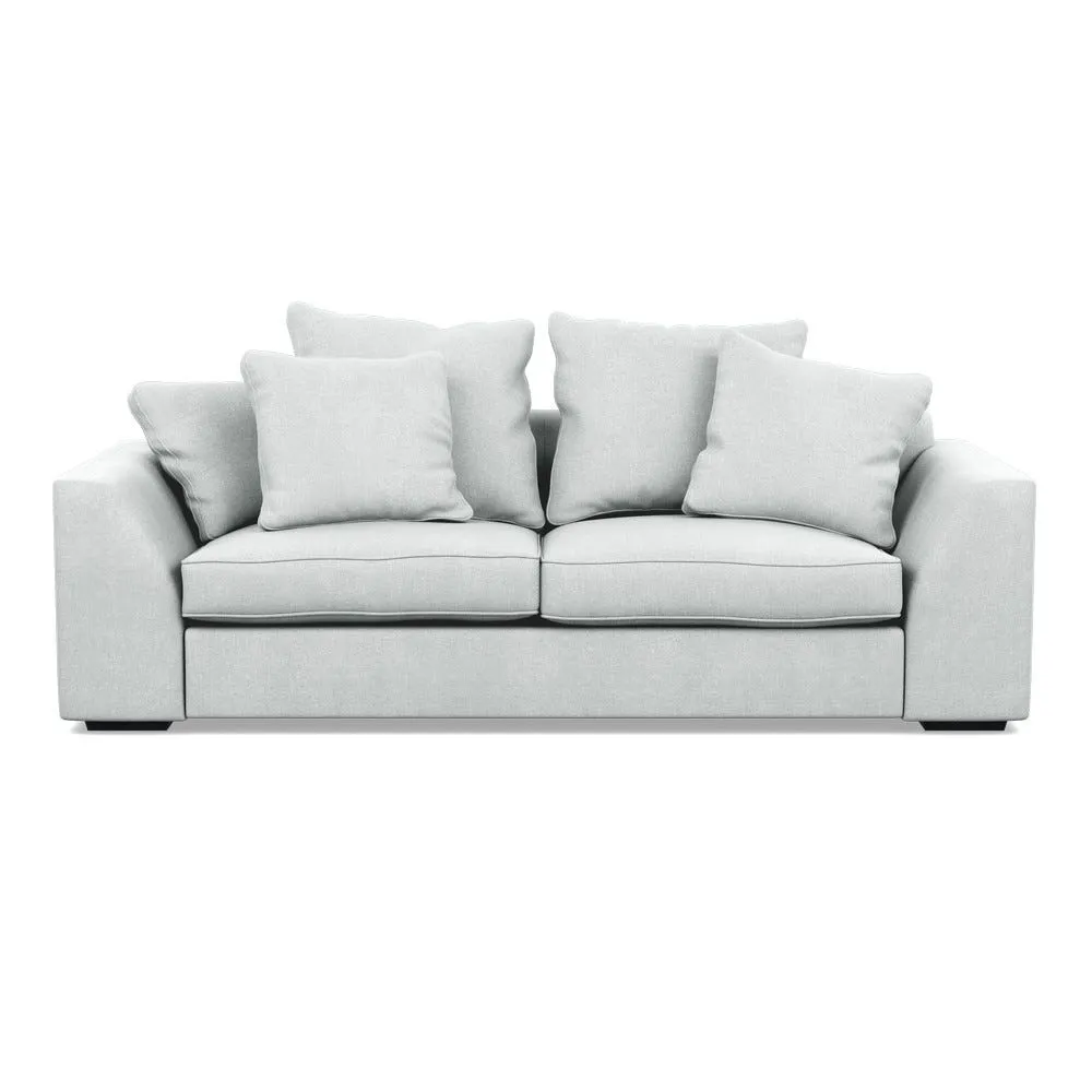 Heal's Cumulus 4 Seater Sofa In Broad Weave Tin With 2
