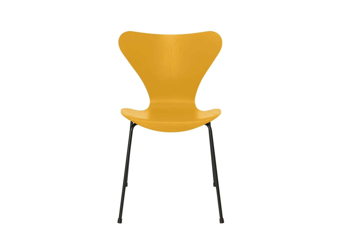 Fritz Hansen Series 7 Chair Coloured Ash True Yellow Black Legs
