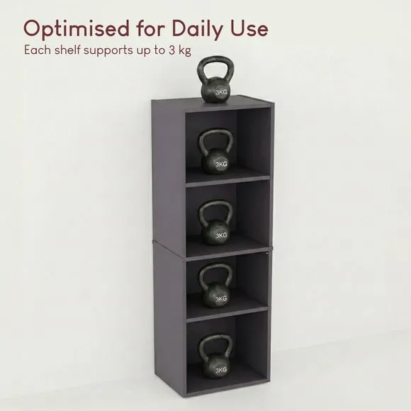 Oxford 4 Tier Cube Bookcase 6