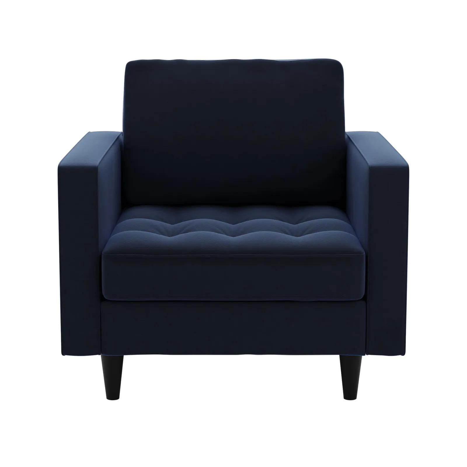 Zoe Velvet Armchair Navy Blue