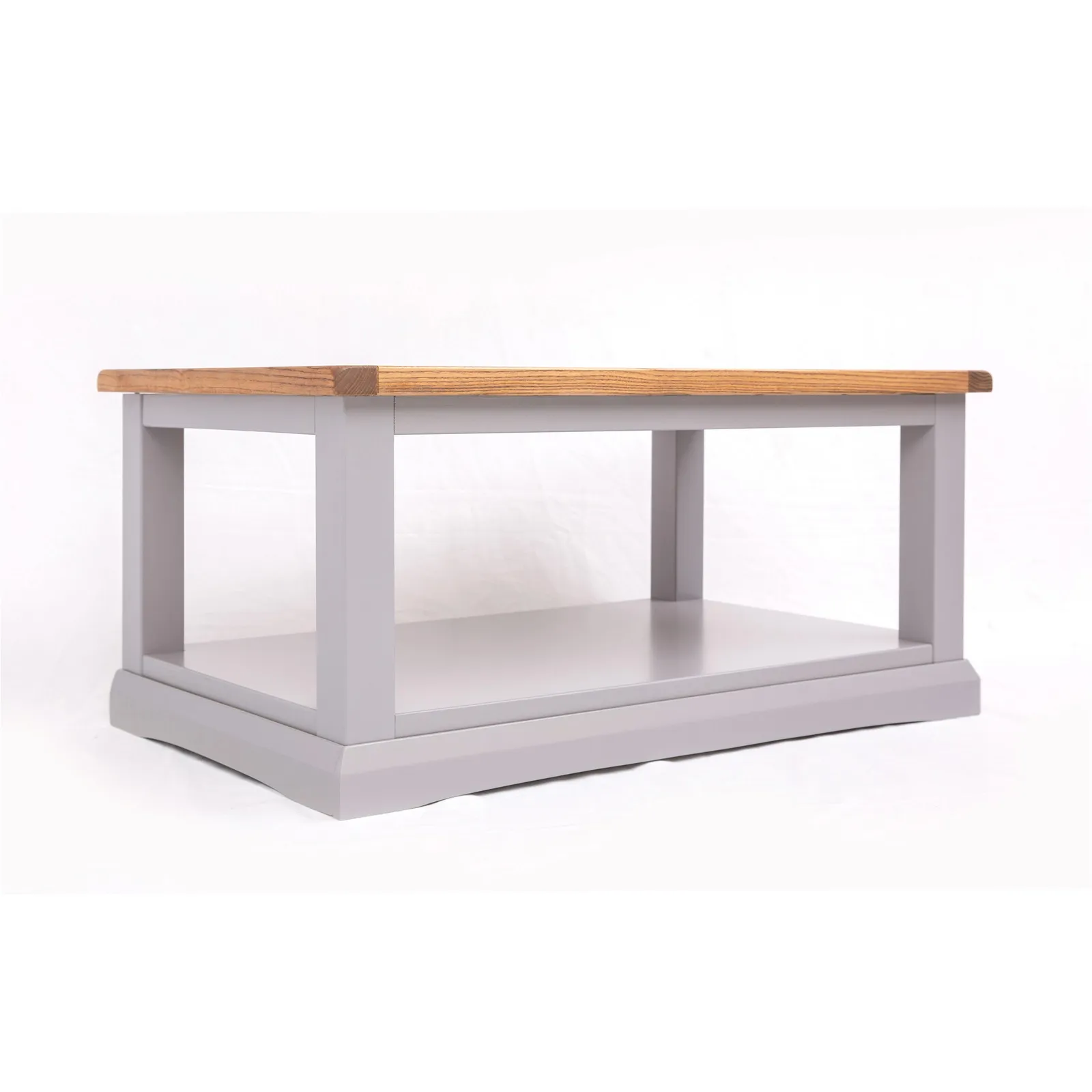 Cabinet Bits Coffee Table with Shelf - H45 W100 D60cm in Mid Grey 2