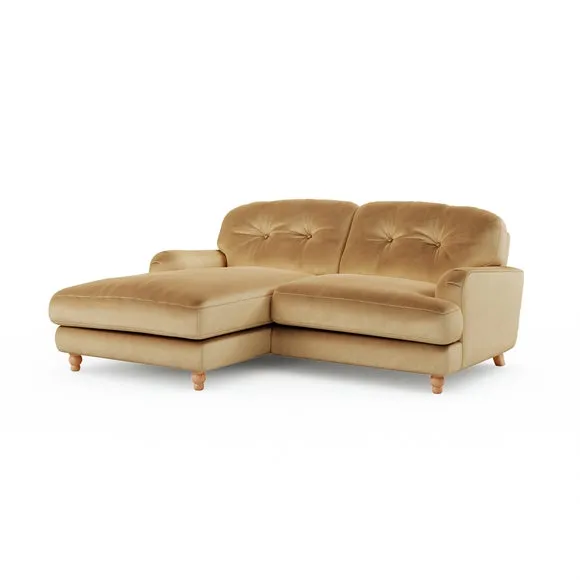 Martha Vintage Velvet Corner Chaise 6