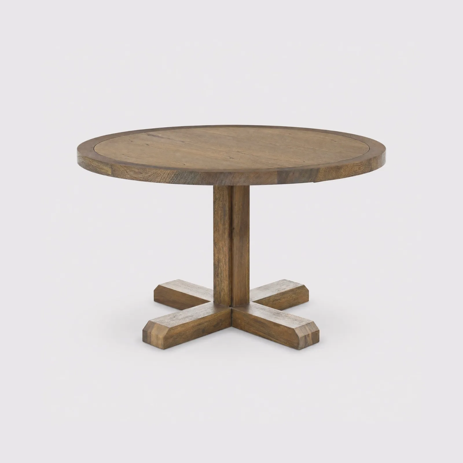 Pendleton Dining Table 120X120X74.5Cm Veneer Top, Round, Saman Wood | Barker & Stonehouse