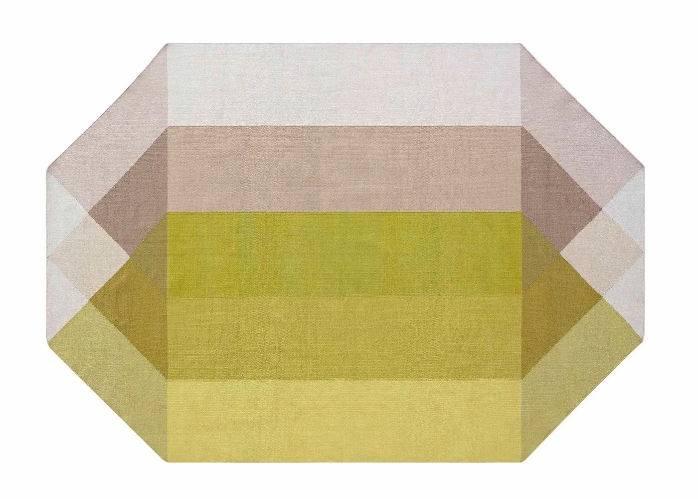 Gandia Blasco Diamond Kilim Rug Pink & Yellow 300 x 390cm