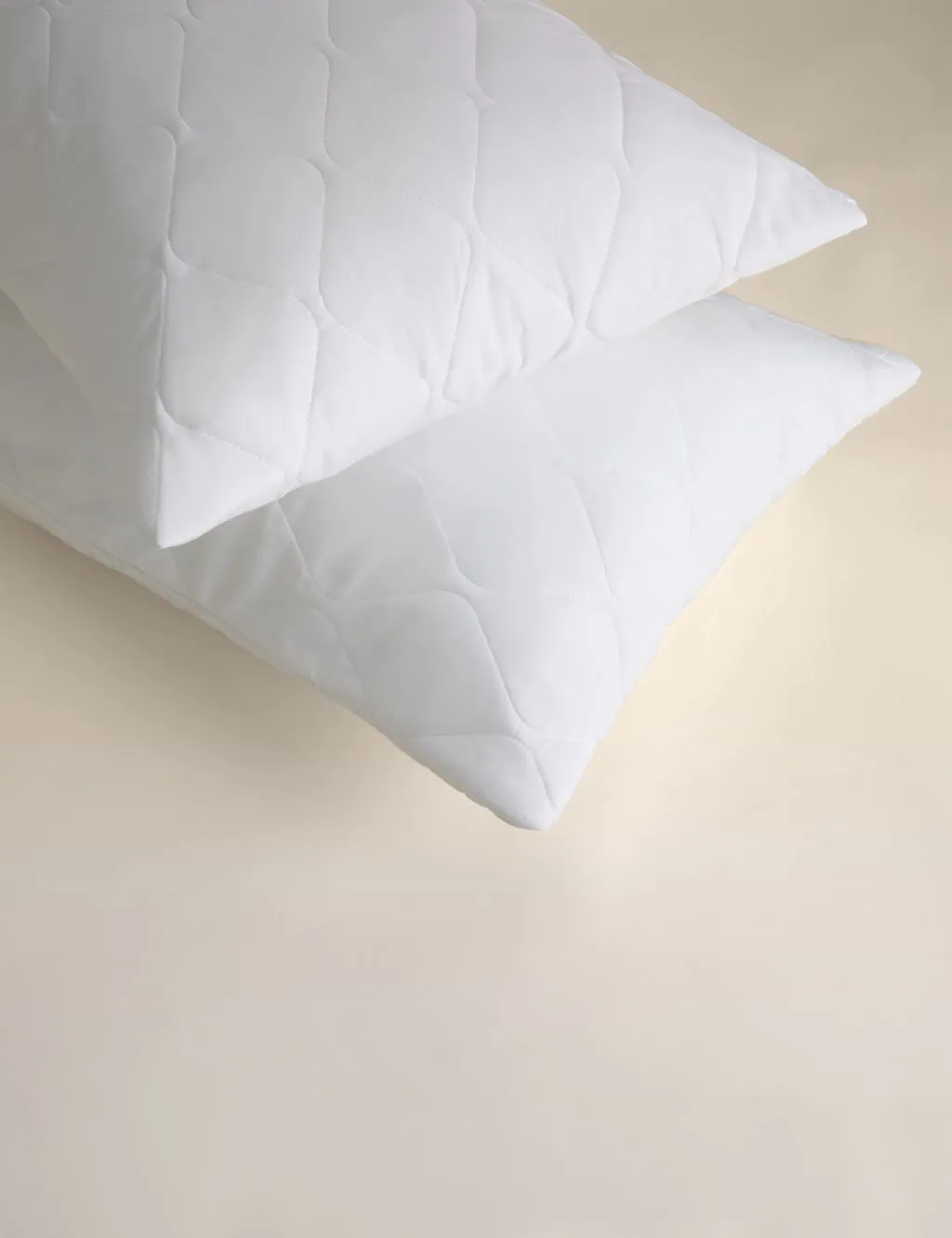 M&S 2 Pack Stay Cool Pillow Protectors White