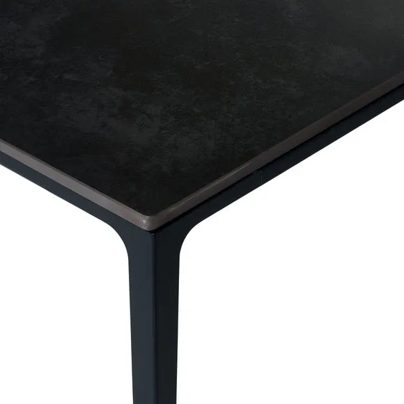Miami 4 Seater Rectangular Dining Table, Stone 4