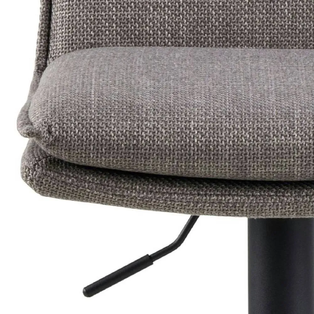 netfurniture Kensington Swivel Bar Stool in Light Grey-Brown in Brown 6