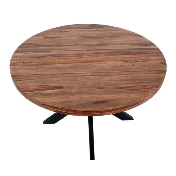 Indus Valley Logan 4 Seater Round Dining Table 4