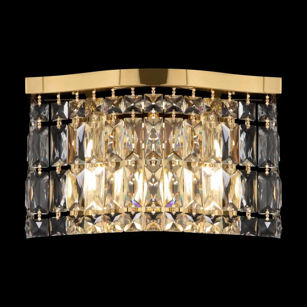 Netlighting Maytoni Dune Modern 2 Light Wall Lamp Gold E14 2