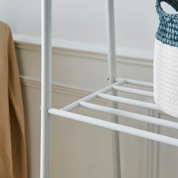 Multifunctional Metal Clothes Rail with Shelves 2