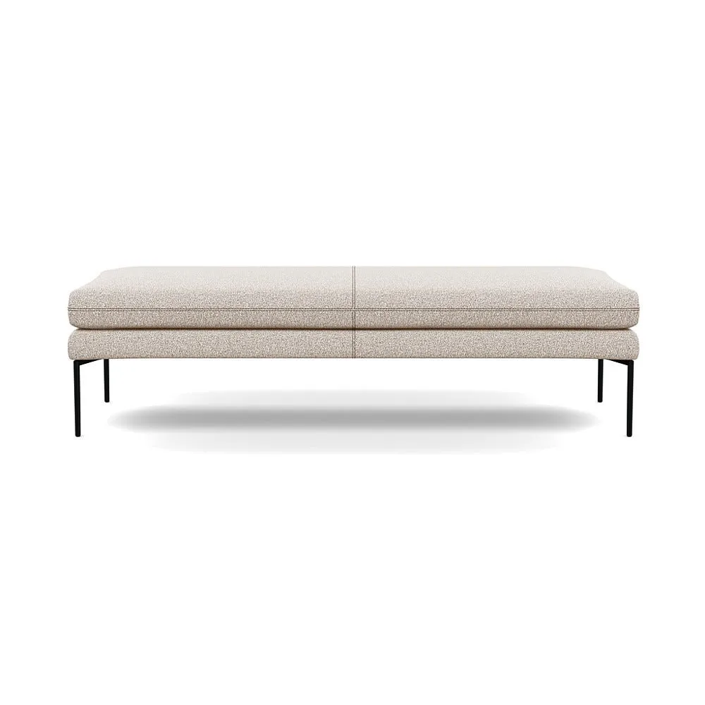 Heal's Matera Bench (160cm) Loop Boucle Taupe Black Feet