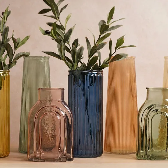 Hestia Tall Ribbed Glass Vase 5