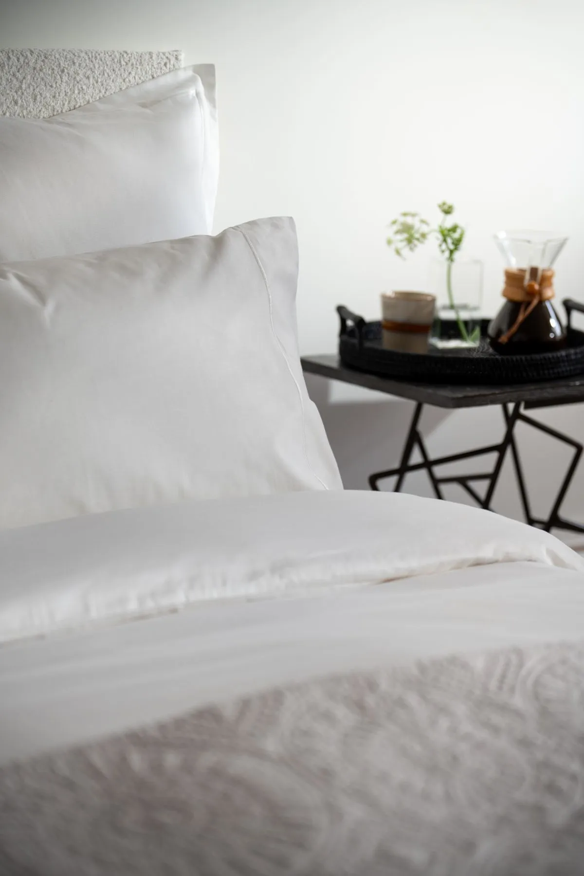 Soak&Sleep White 400TC Egyptian Cotton Oxford Pillowcase Pair 2