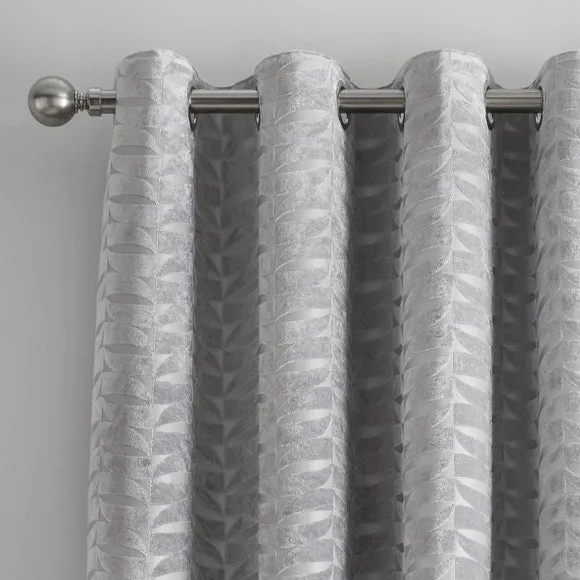 Curtina Kendal Jacquard Eyelet Curtains 1