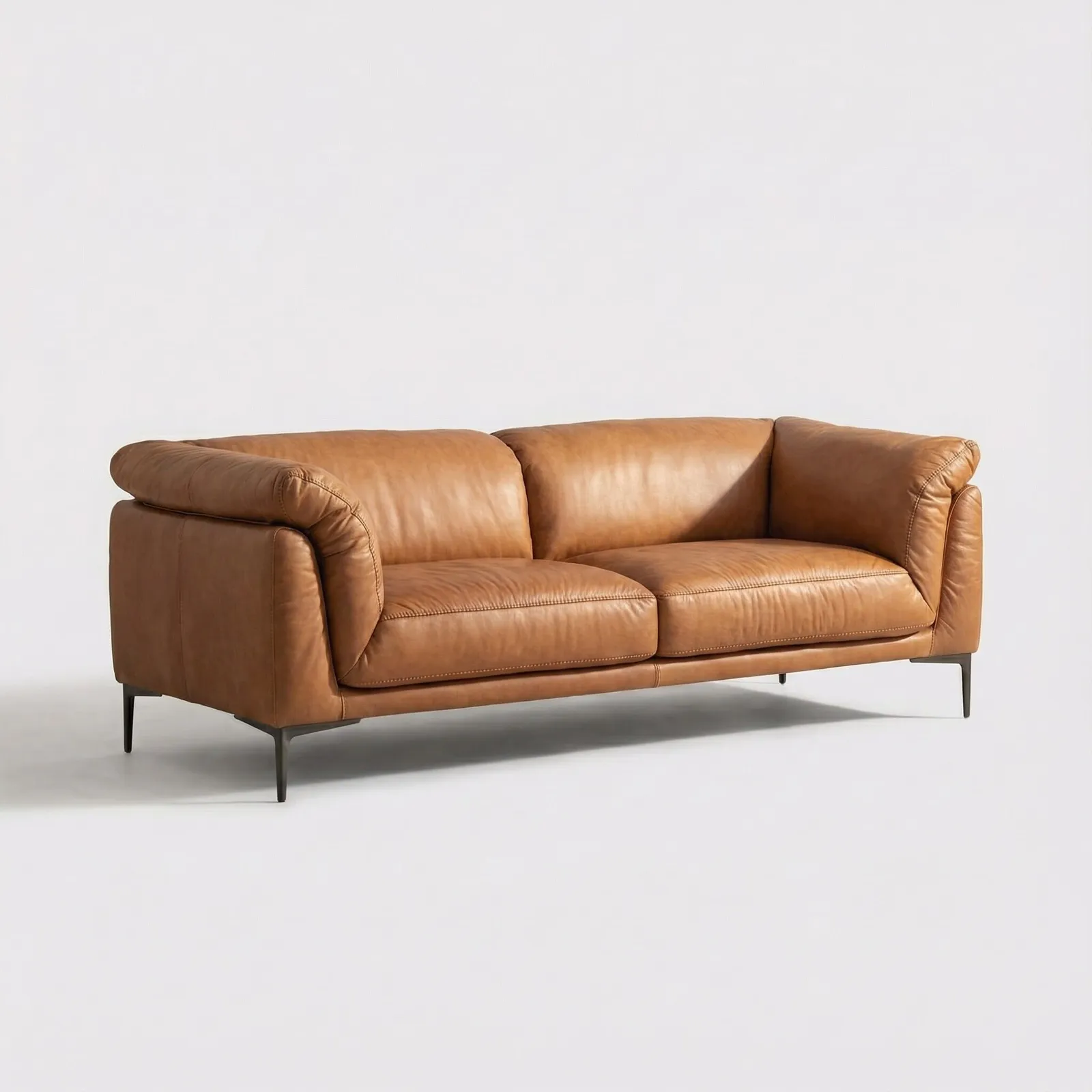 Epping 3 Seater Sofa 232X99X80Cm, Brown Leather | Barker & Stonehouse 4