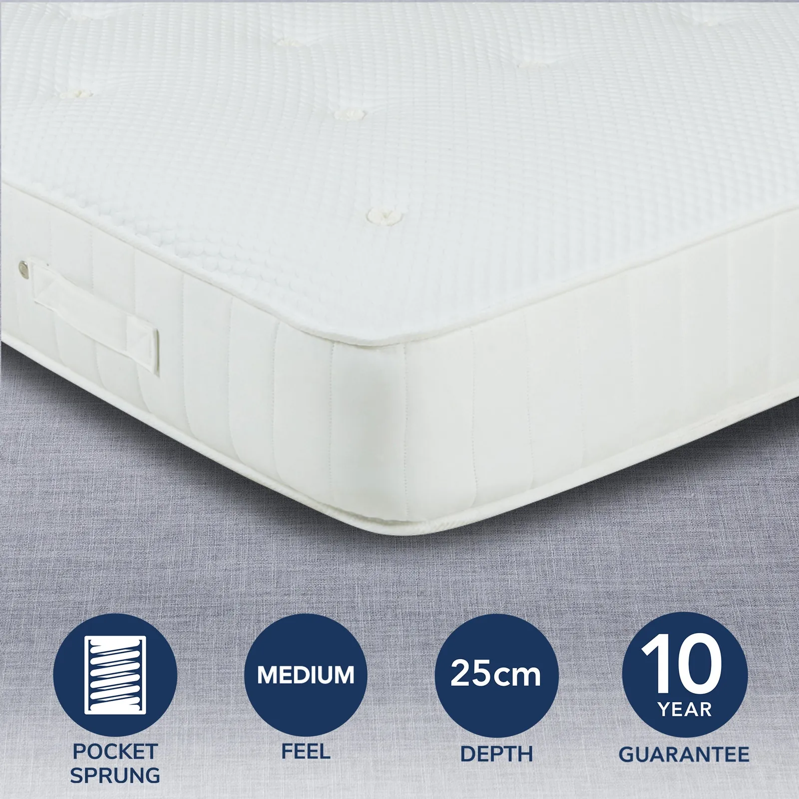 Fogarty Dreamy Comfort Seaqual 1000 Pocket Sprung Mattress White