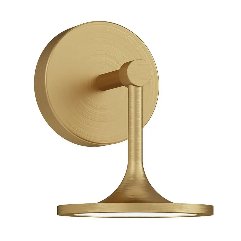 Netlighting Issa Integrated LED Wall Light Brushed Gold 2861K IP44