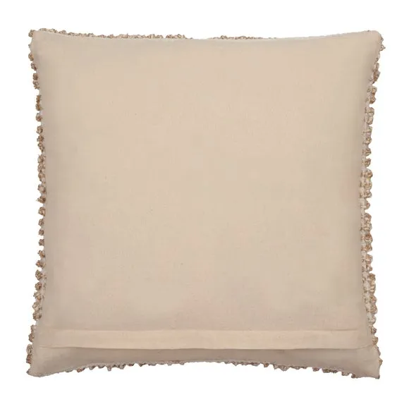 Jute Bobble Square Cushion Cover 4