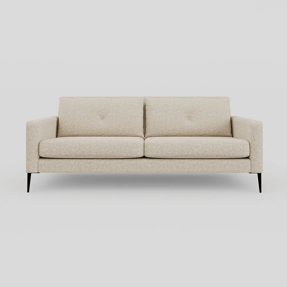 Heal's Brunel 3 Str Sofa Tassuta Oatmeal Black Feet 1