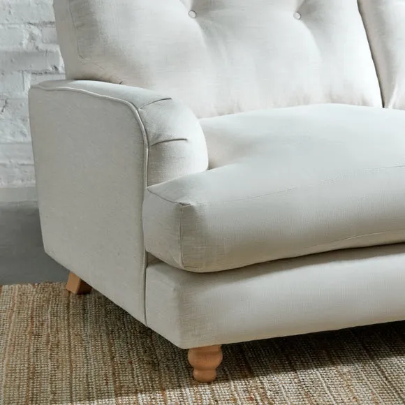 Martha Faux Linen 2 Seater Sofa 6