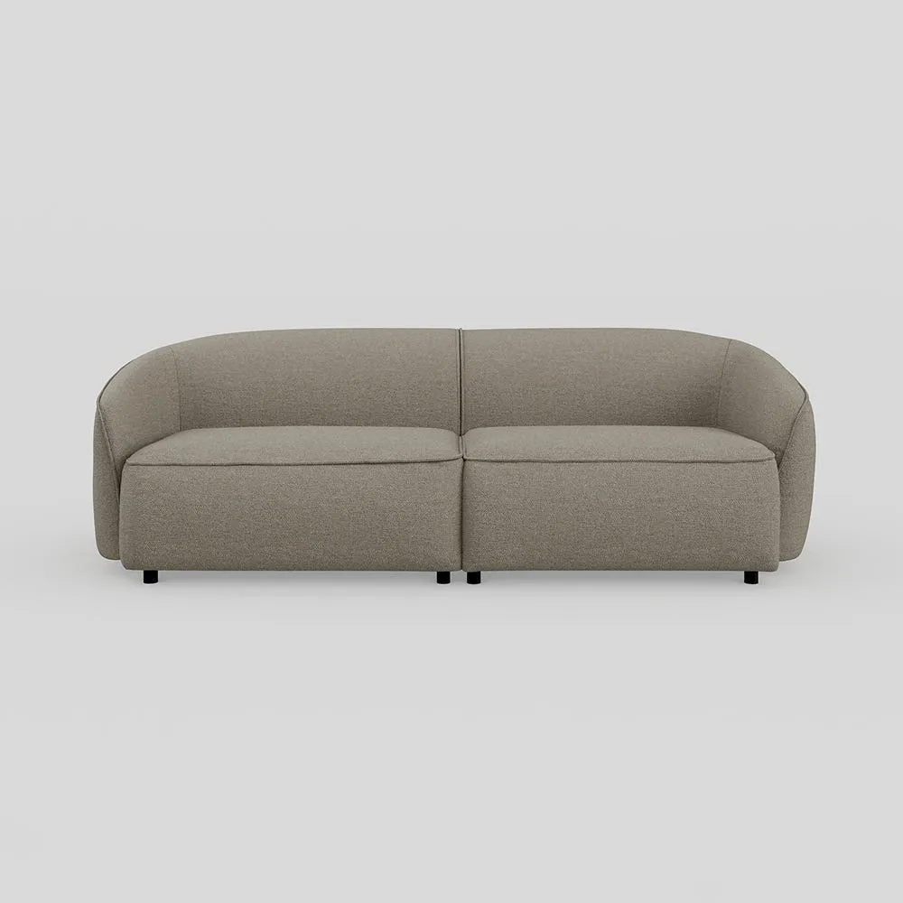 Heal's Aurelie 3 Str Sofa Broadweave Pebble 1