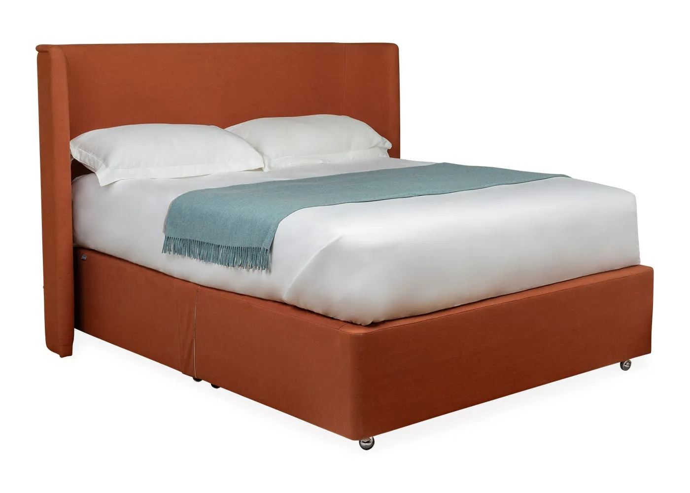 Heal's Monroe Headboard Lift Storage King Smart Cotton Linen Sahara 2