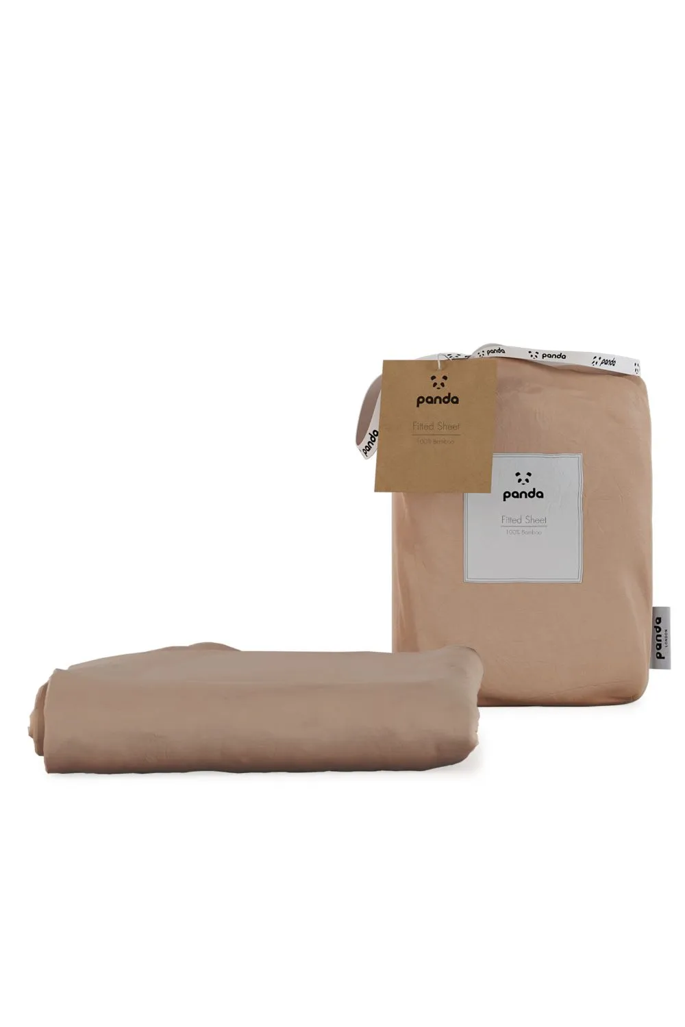 Panda London 100% Bamboo Bedding Fitted Sheet in Dusty Pink 1