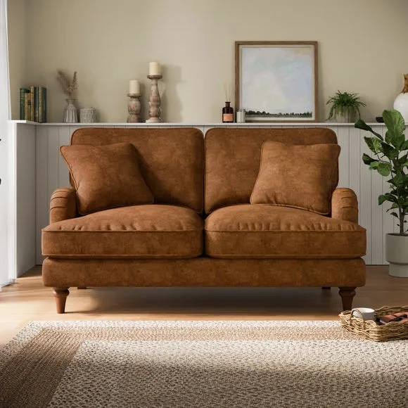 Beatrice II Relaxed Faux Leather 2 Seater Sofa
