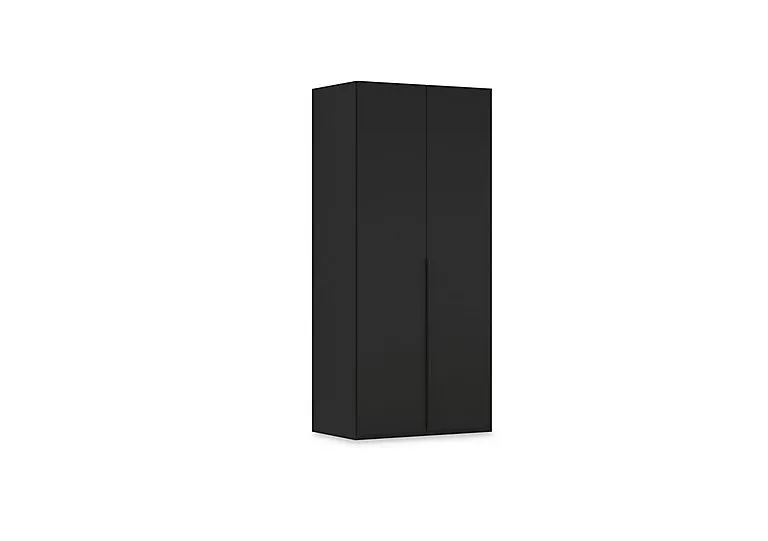 Haven 101cm 2 Door Hinged Wardrobe with Décor Doors