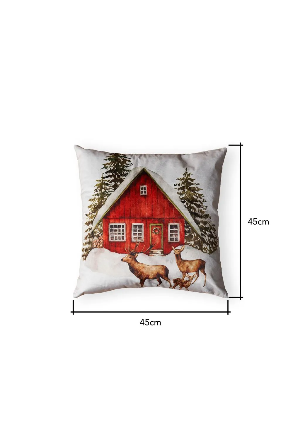 BHS Christmas Winter Home Cushion in Green 5