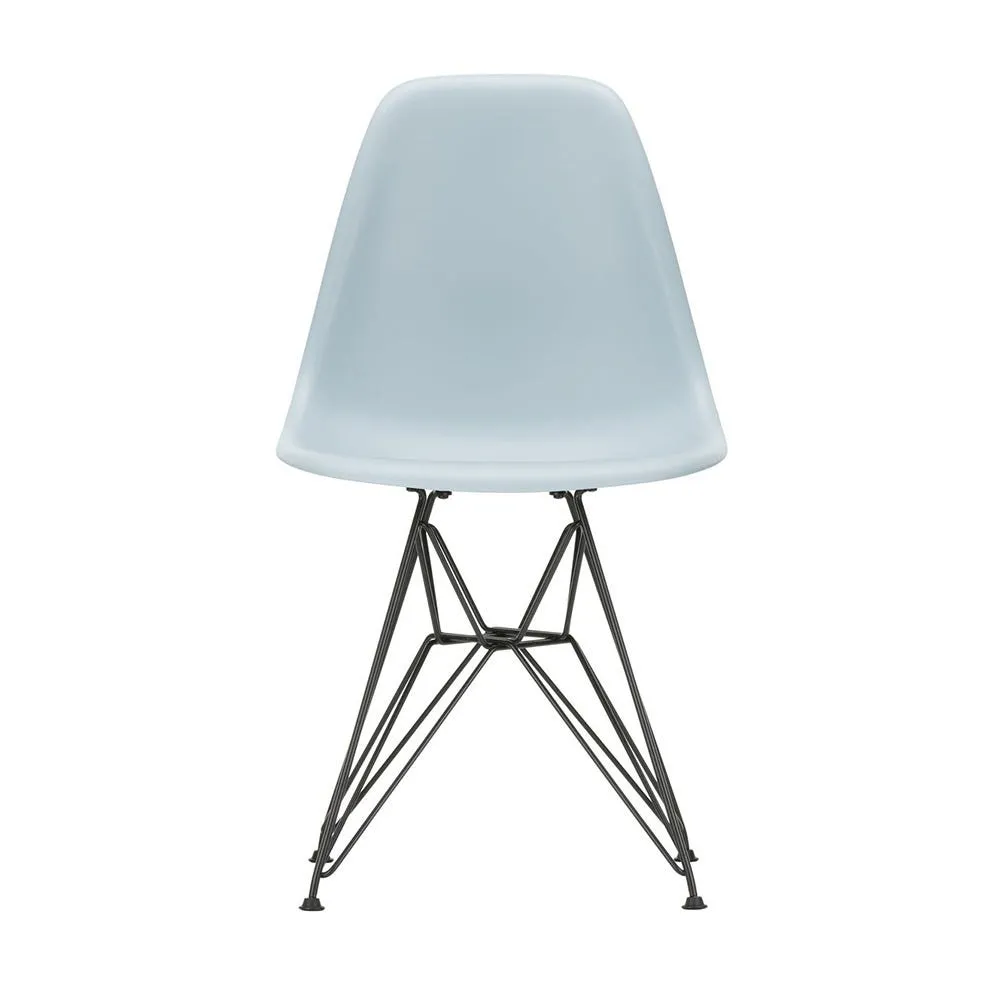 Vitra Eames DSR Chair Ice Grey Basic Dark Powder Coated Base 04 Glides 2